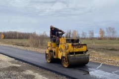 Въездную группу асфальтируют в с.Рассвет Кызылжарского района