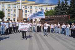 Гигантское сердце в центре Петропавловска стало символом борьбы с насилием