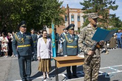 Студенты военной кафедры Kozybayev University приняли присягу