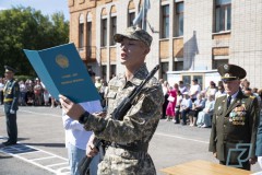 Студенты военной кафедры Kozybayev University приняли присягу