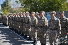 Студенты военной кафедры Kozybayev University приняли присягу