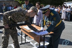 Студенты военной кафедры Kozybayev University приняли присягу