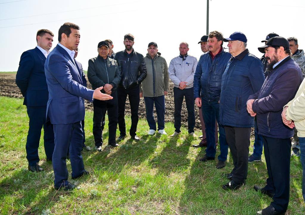 Айдарбек Сапаров посетил Мамлютский район