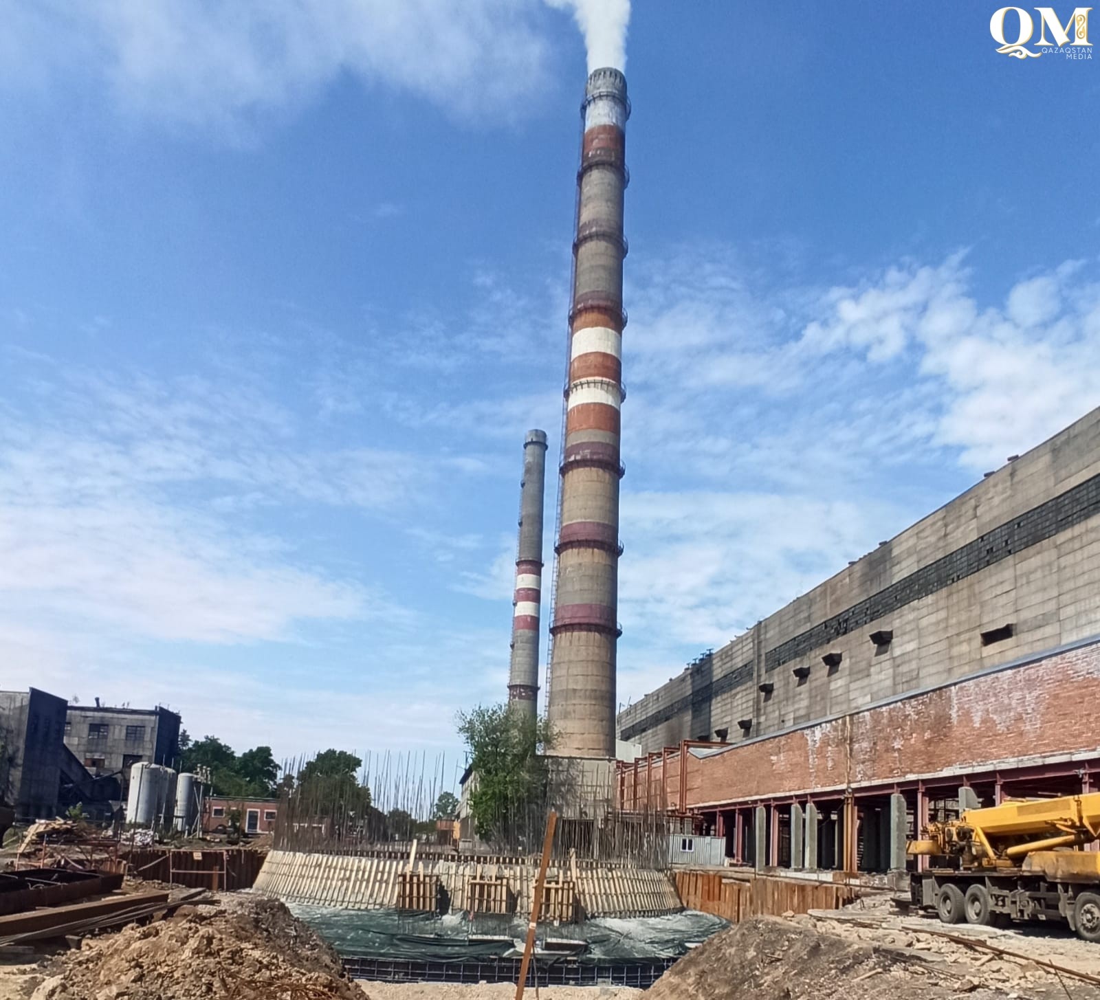 Фундамент новой трубы залили на Петропавловской ТЭЦ-2