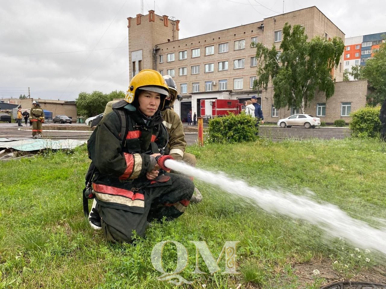 Североказахстанские журналисты на час стали пожарными