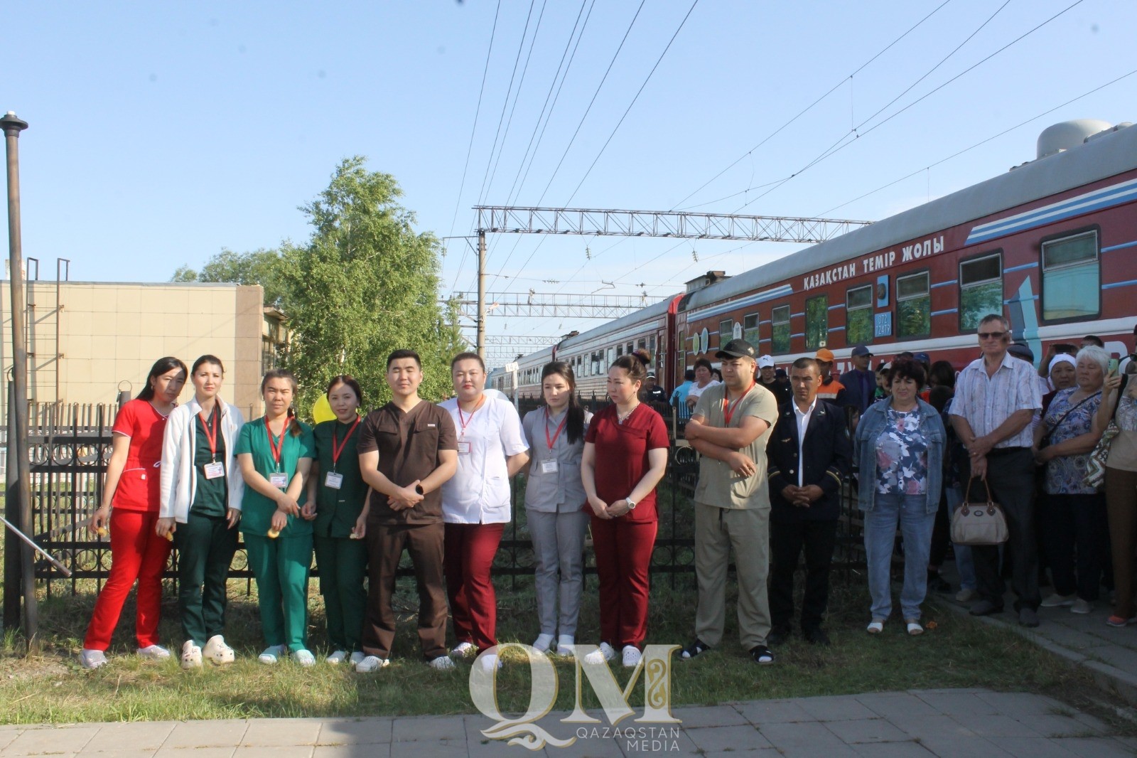 «Медицинский поезд «Саламатты Қазақстан» принял более 500 пациентов в Жамбылском районе