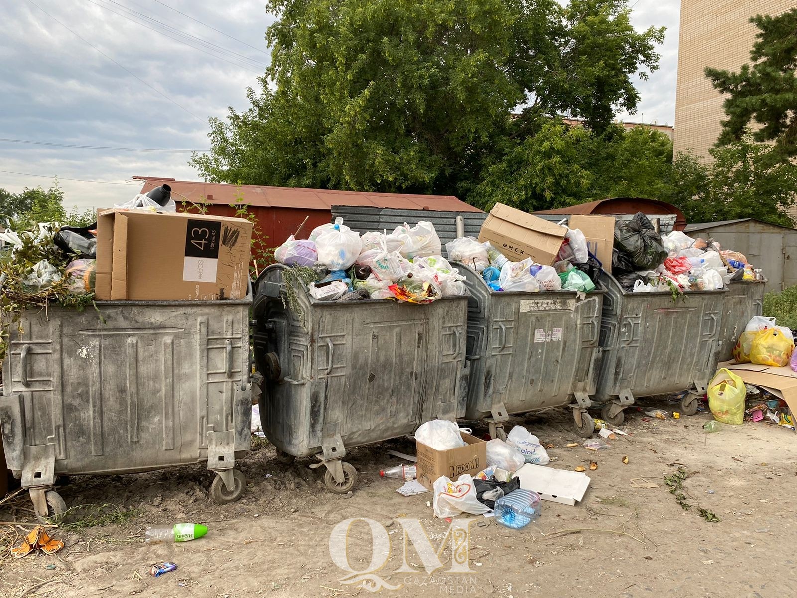 Вонь и мухи: в Петропавловске мусорный коллапс
