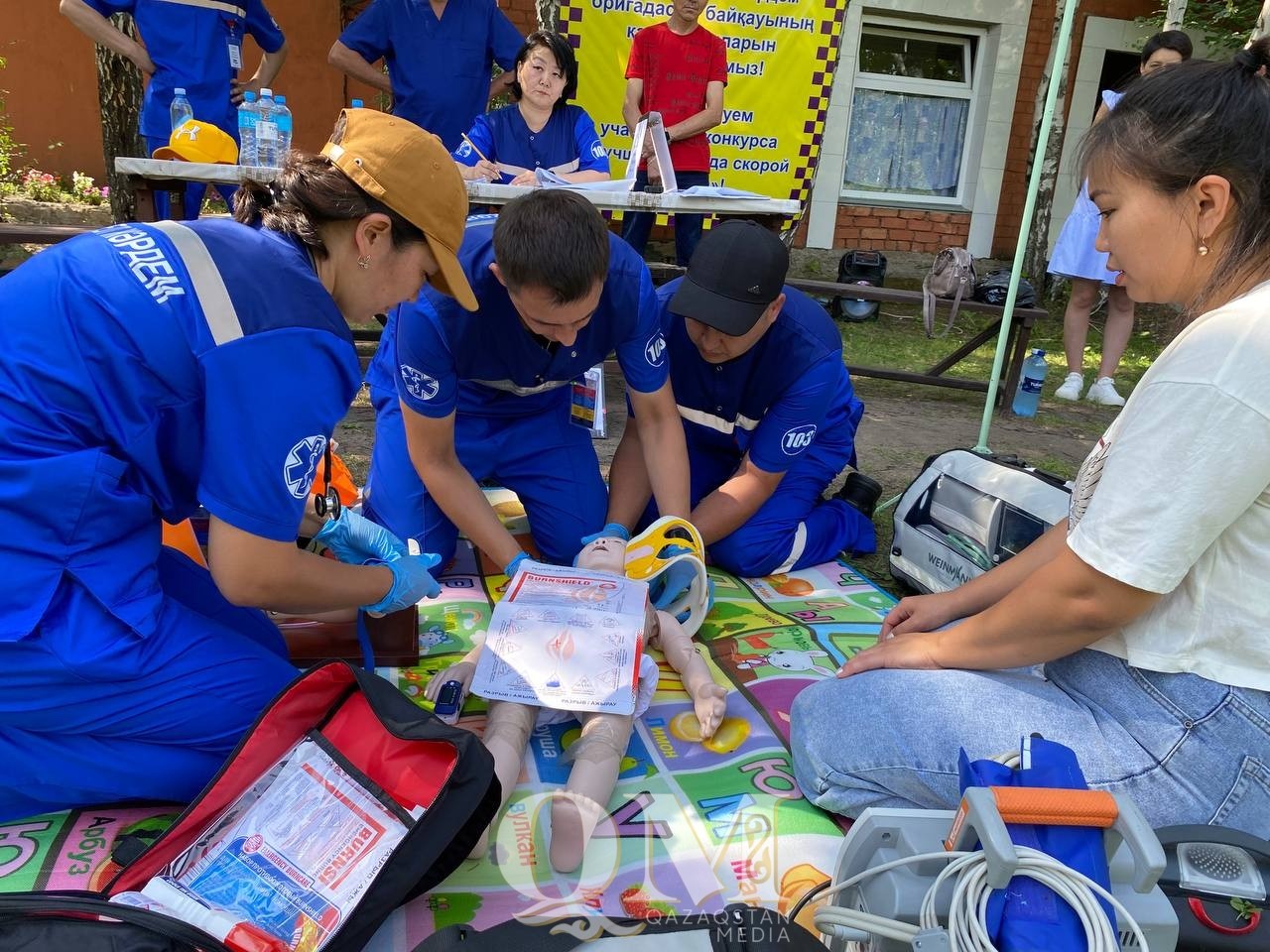 Ребёнка с ожогами после взрыва газового баллона спасли медики в СКО