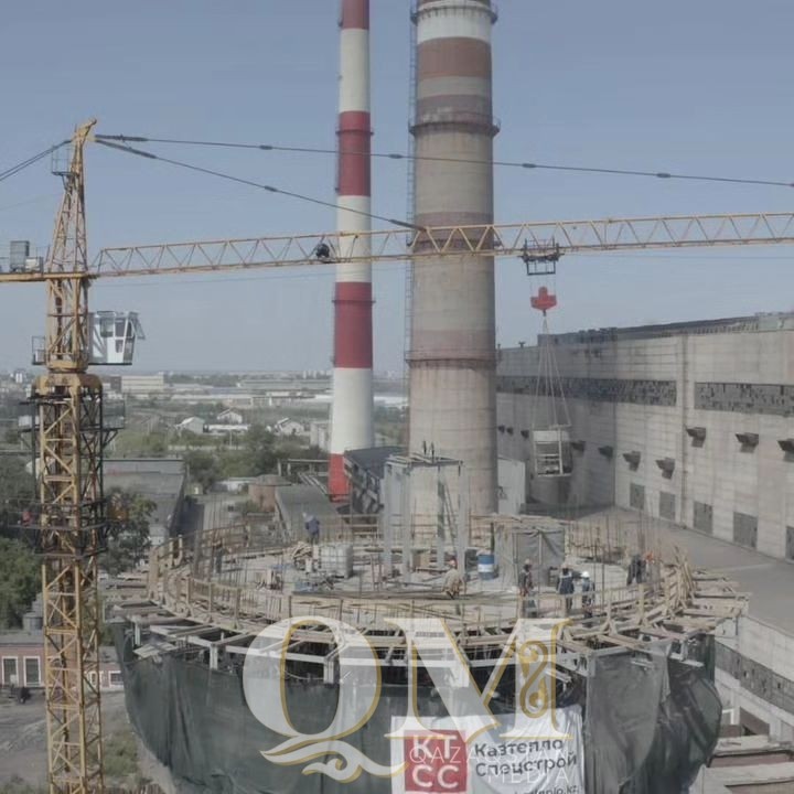 Петропавл ЖЭО-да салынып жатқан мұржа қисайып барады