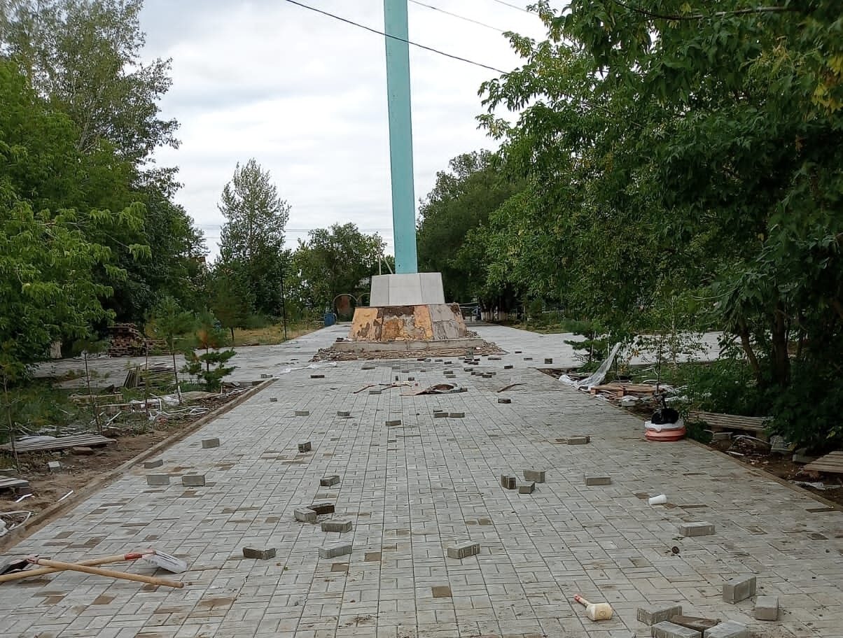 Центральную площадь реконструируют в райцентре Уалихановского района