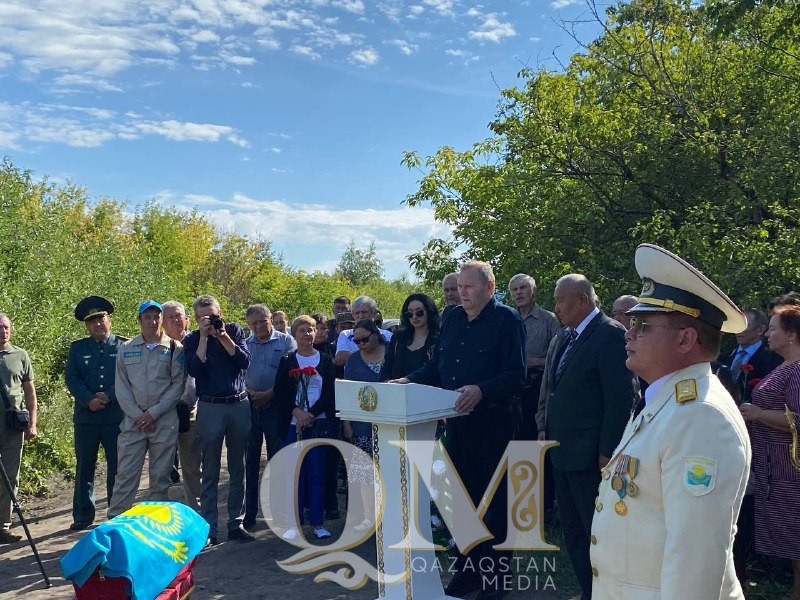 Останки красноармейца Ивана Сурнина захоронили в Петропавловске