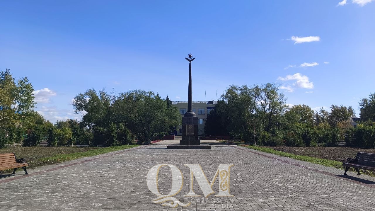 Тимирязев ауылының орталық алаңы жаңартылды