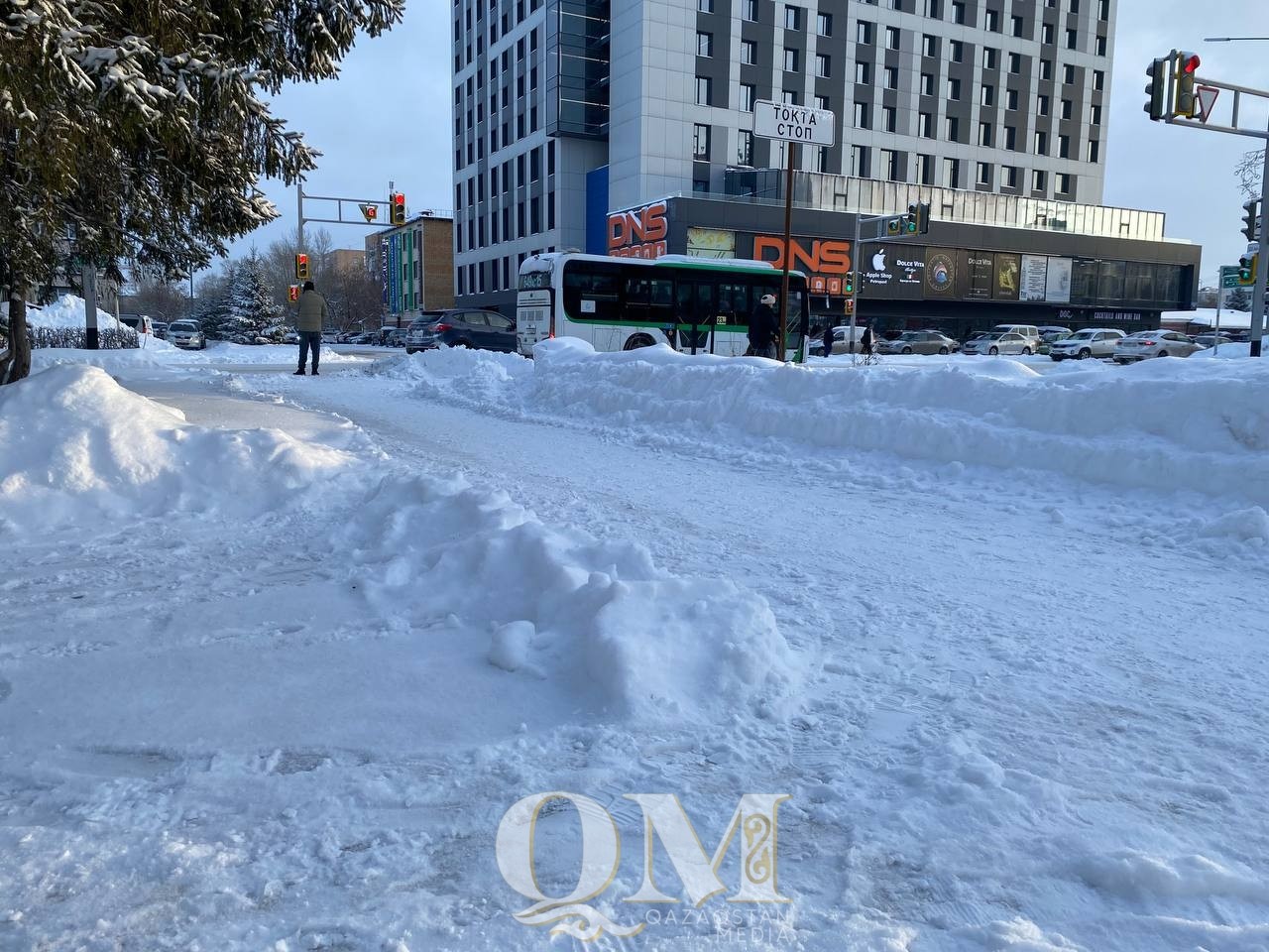Петропавловск завалило снегом