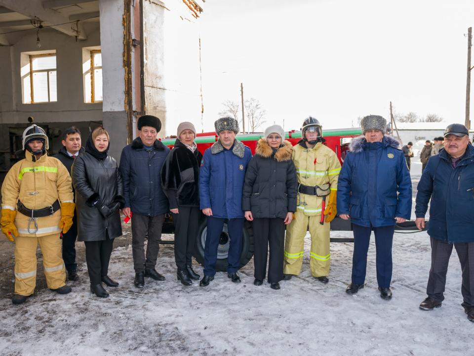 Пожарный пост открыли в Мамлютском районе СКО