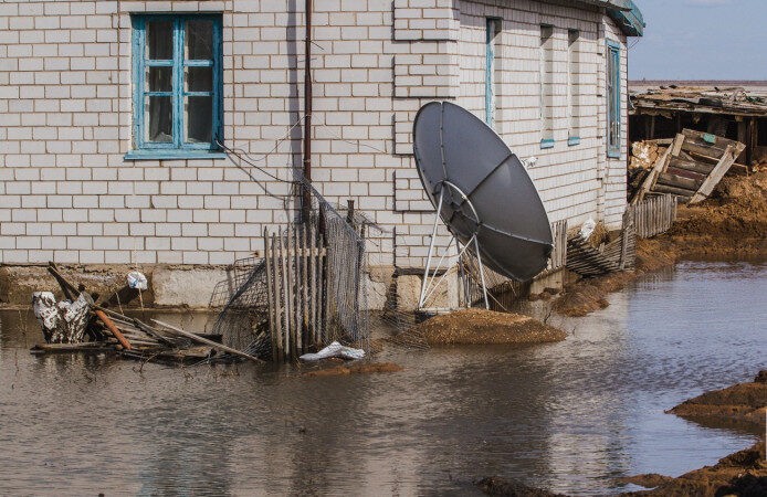 Двести домов отрежет от цивилизации во время паводка в Акмолинской области