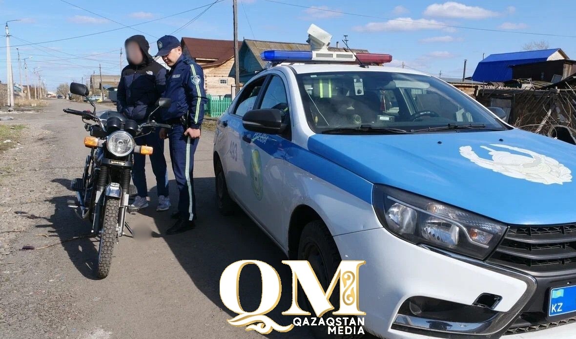 Покатался на 110 тыс. тенге: 18-летнего петропавловца оштрафовали за езду на мотоцикле без прав