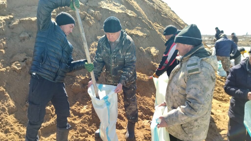 Жамбыл ауданының еріктілері Боголюбово ауылына көмекке келді