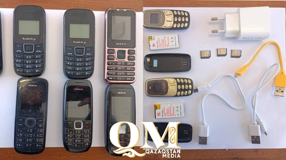 Семь мобильных телефонов пытались пронести в колонию в Петропавловске