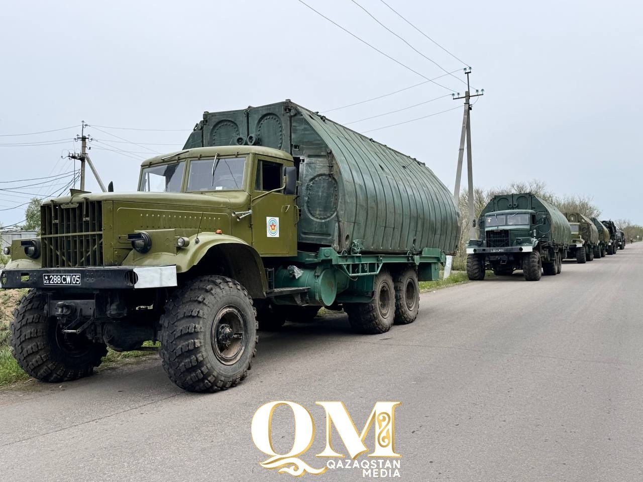 Торжественно проводили военных из г. Конаева, помогавшим бороться с последствиями наводнения в СКО