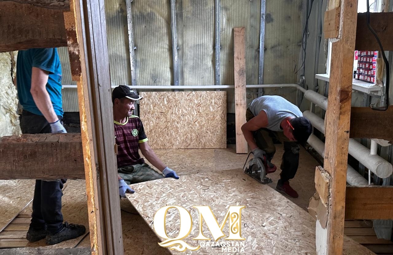 Мехбригады Жамбылского района приступили к ремонту домов в Петропавловске