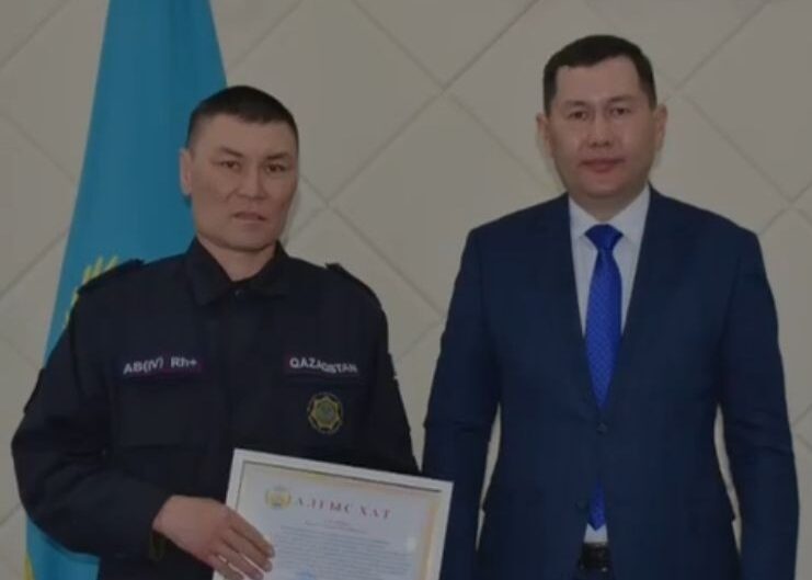 Су тасқыны кезінде белсенді еңбек еткен Уәлиханов ауданының құтқарушылары марапатталды