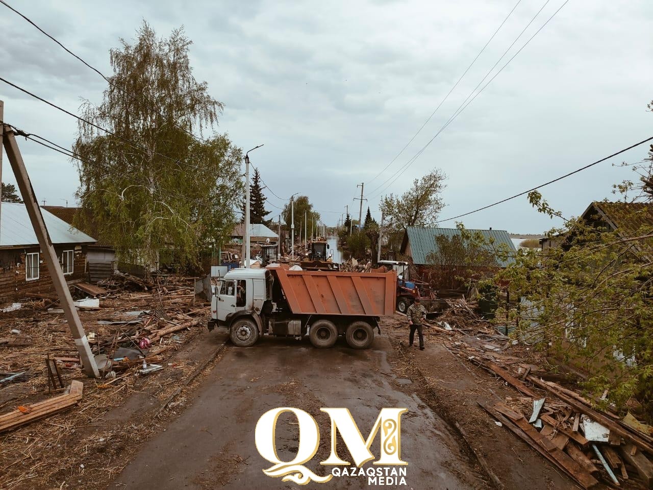 Около 800 человек задействованы на ликвидации последствий наводнения в Петропавловске