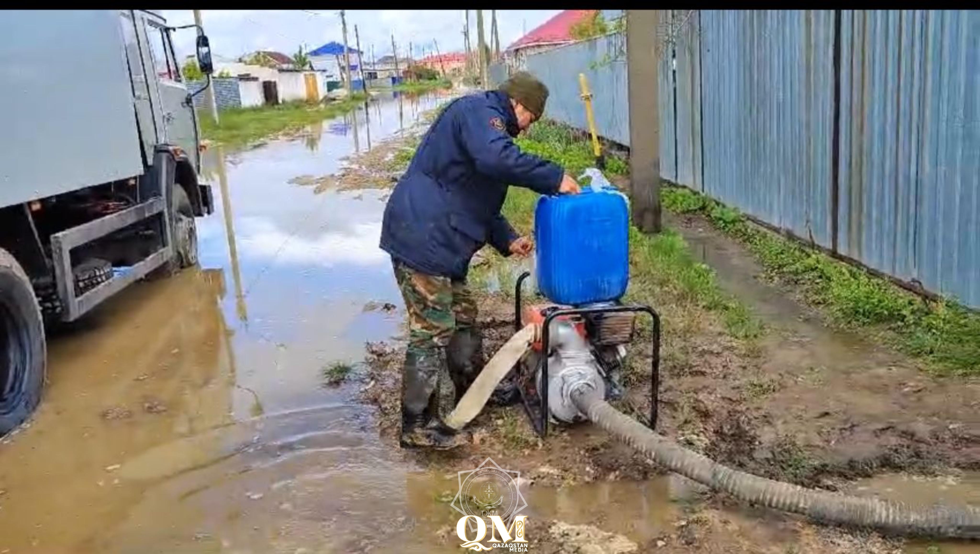 Снова затопило село Коянды в Акмолинской области
