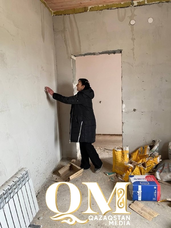 Петропавлда су тасқынынан зардап шеккендер салынып жатқан үйлердің сапасын көрді