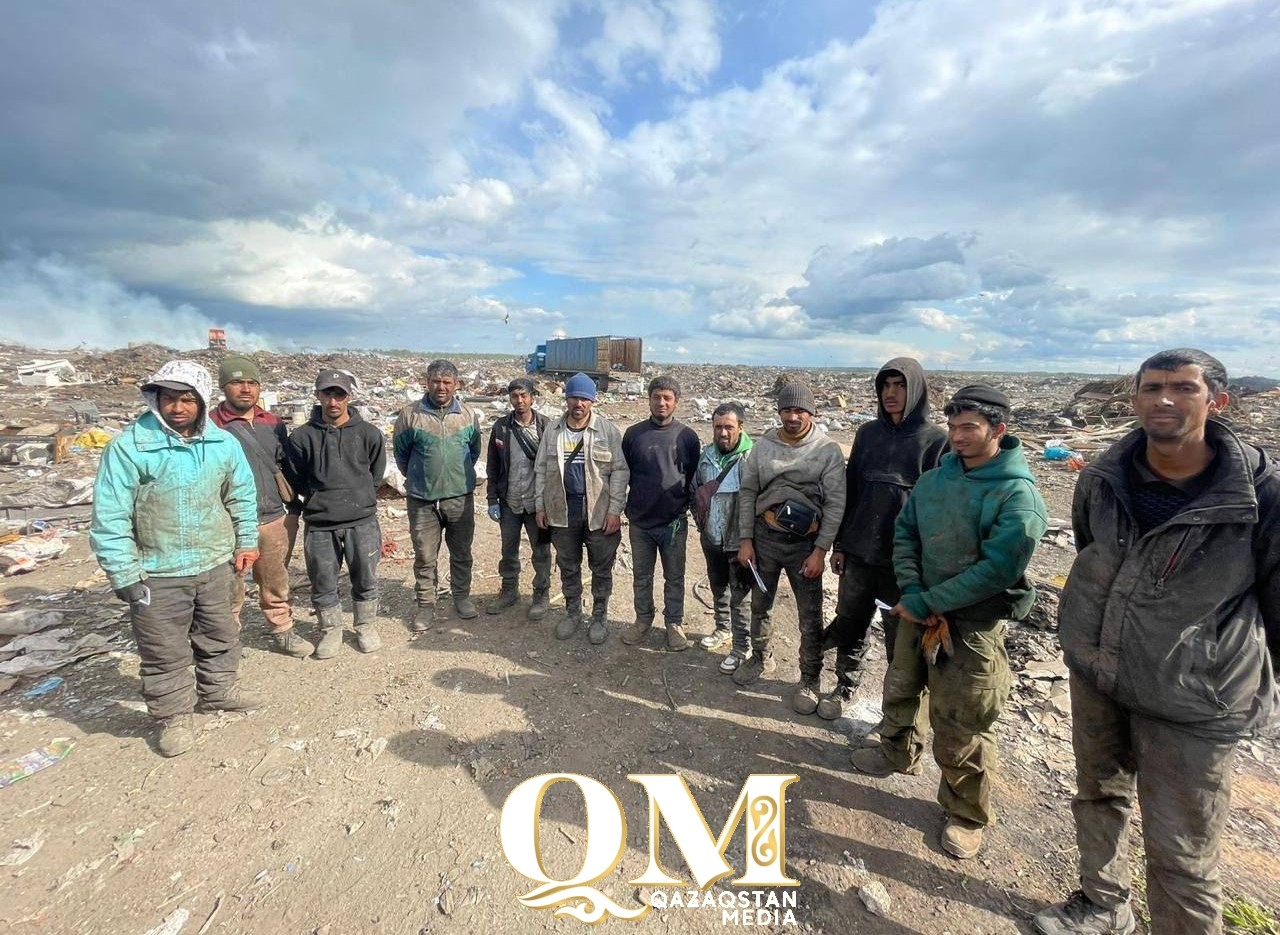 12 иностранцев незаконно работали на свалке в Петропавловске