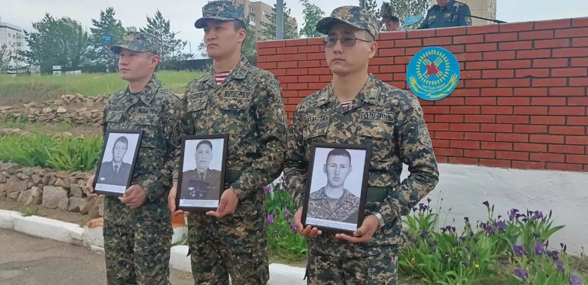 Память погибших коллег почтили военные Кокшетау