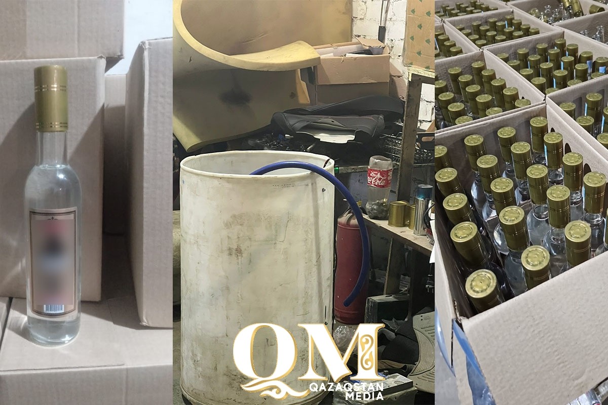 Около 700 бутылок контрафактного алкоголя готовили к продаже в СКО