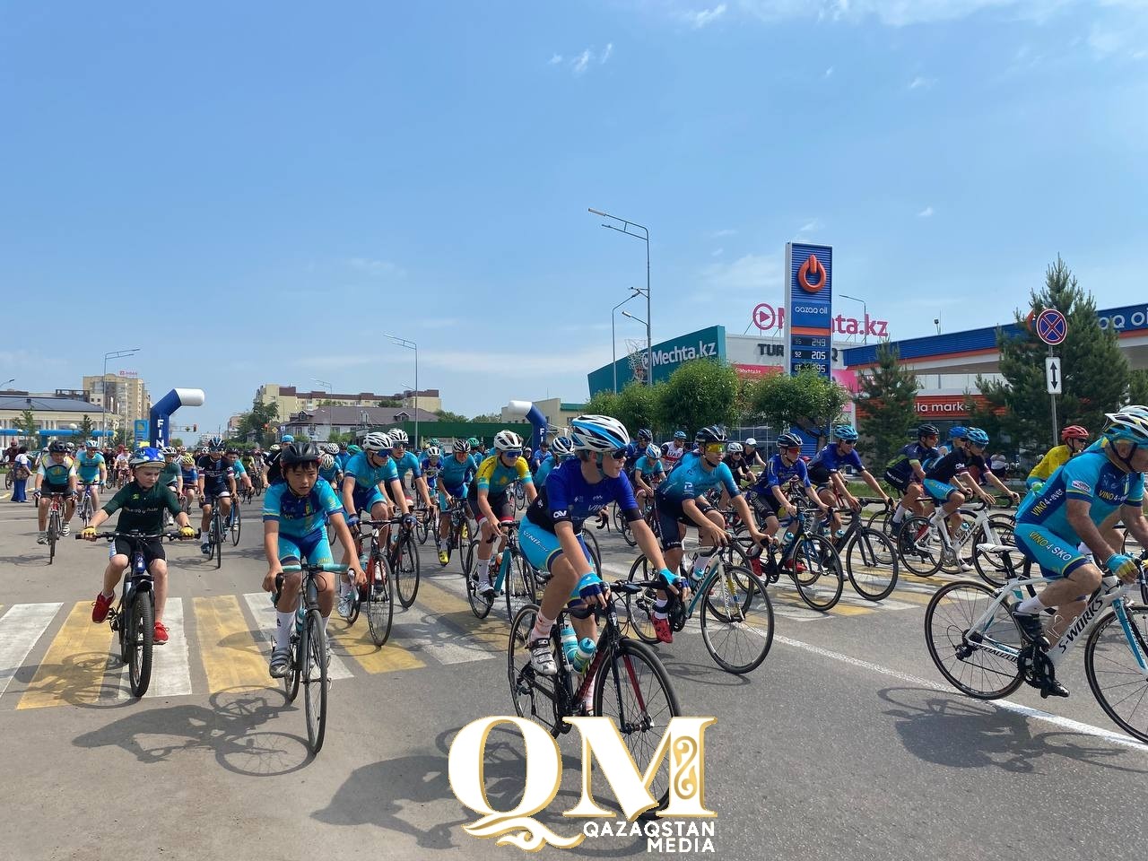 Велопробег в поддержку олимпийцев прошел в Петропавловске