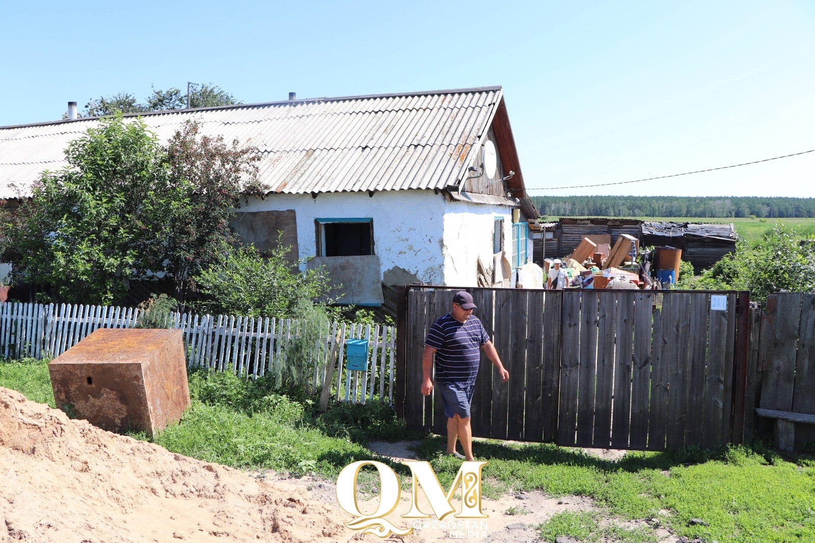 Большая Малышка ауылындағы үйлер су тасқынынан кейін қалпына келтіріліп жатыр