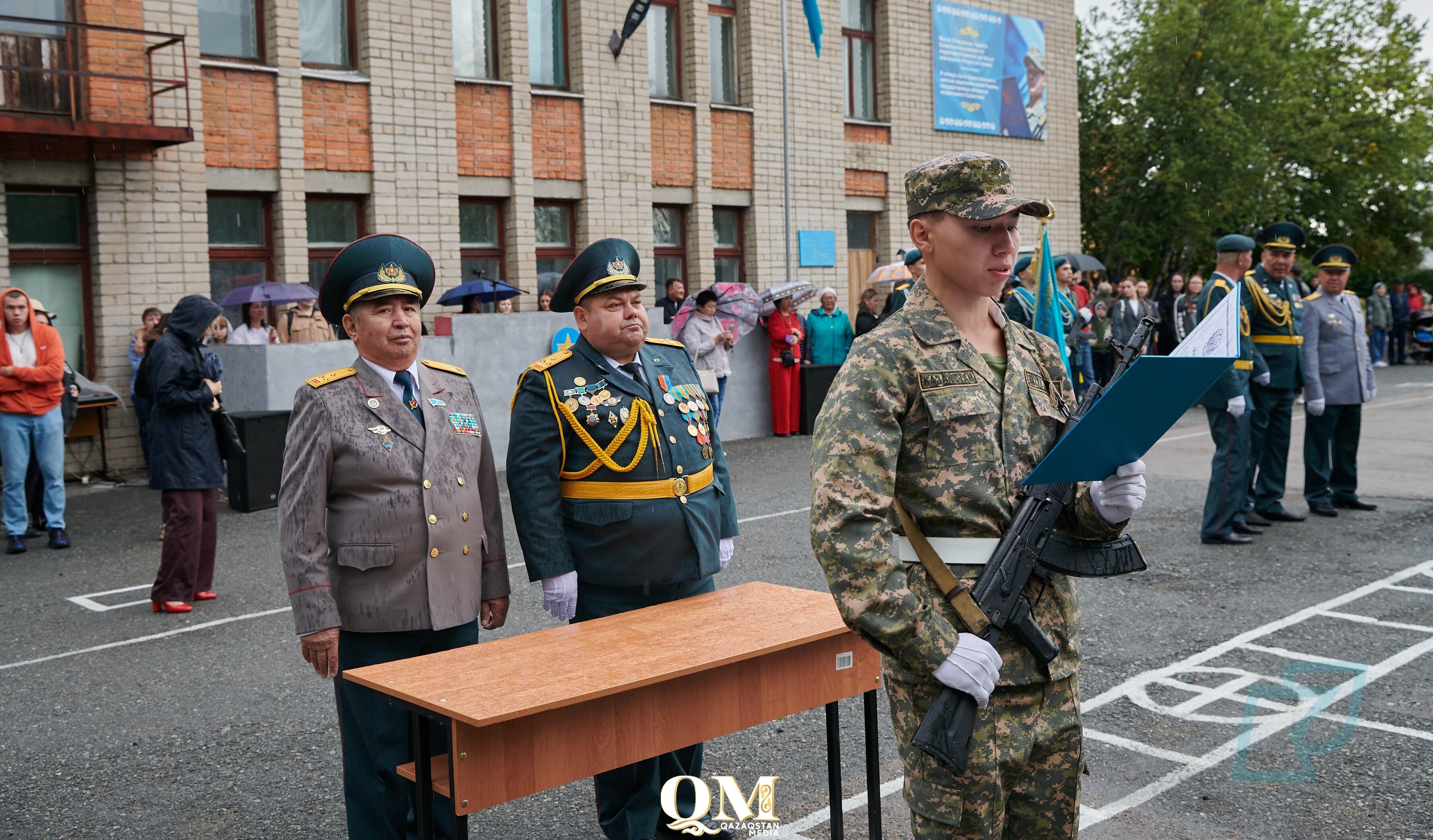 54 студента Kozybayev University принесли военную присягу в СКО