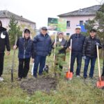 Аллею «Связь поколений» высадили в районе М. Жумабаева СКО