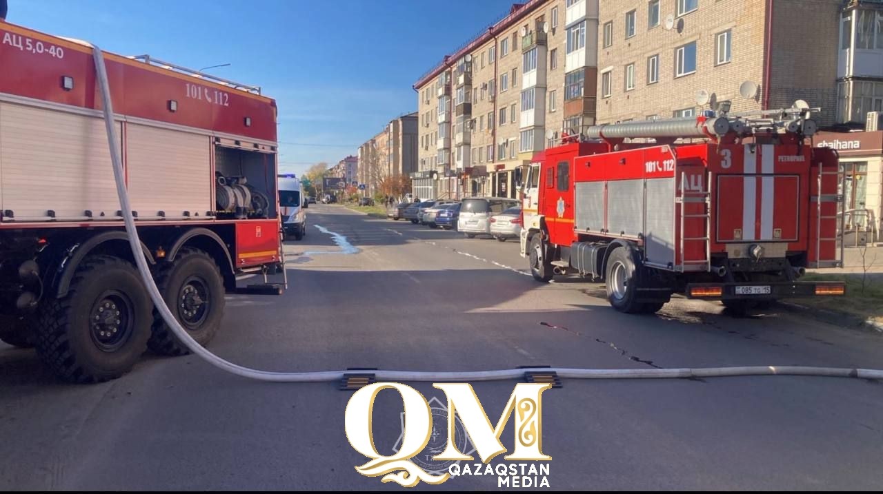 Кафе загорелось в центре Петропавловска