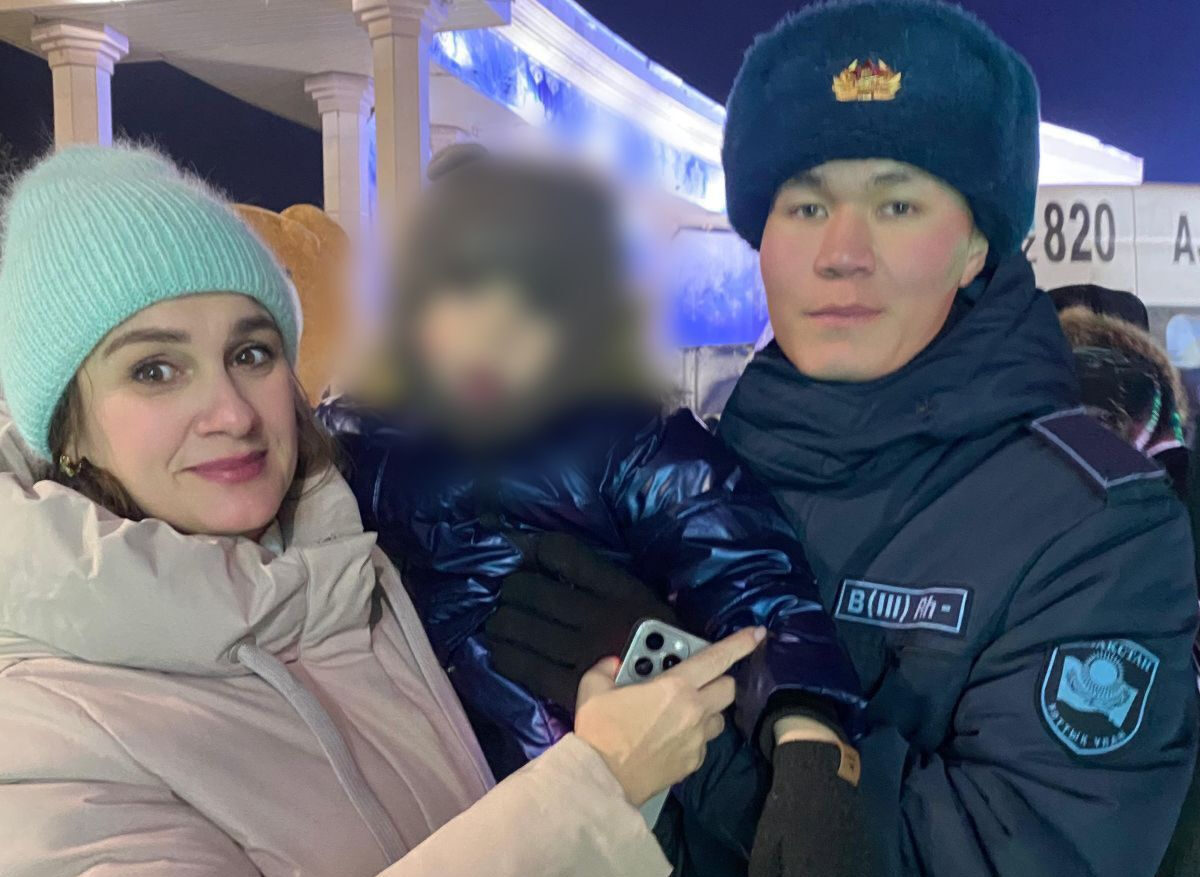 Военные Нацгвардии помогли найти малыша, потерявшегося на елке в Петропавловске