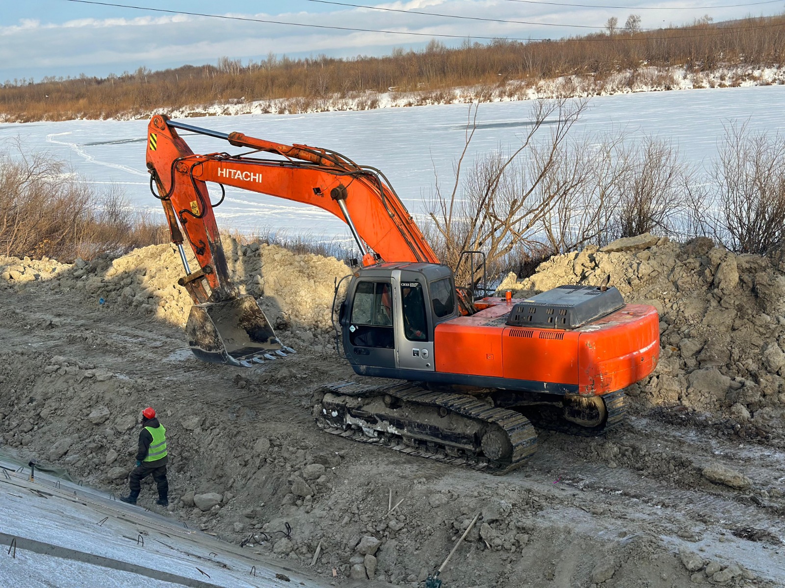 В мкрн Подгора Петропавловска реконструируют дамбу за 851 миллион тенге