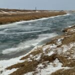 Лед пошел на реке Есиль в СКО