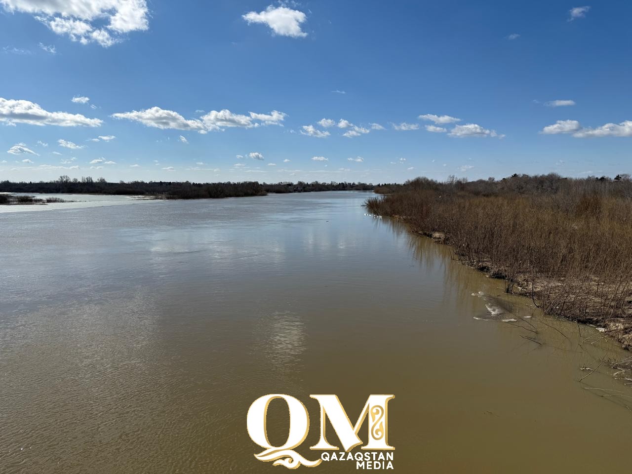 На 171 см за сутки поднялась вода в реке Есиль в районе им. Г. Мусрепова СКО