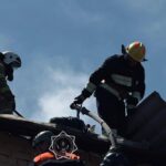 Петропавлда гараж өртеніп, өрт сөндіруші зардап шекті