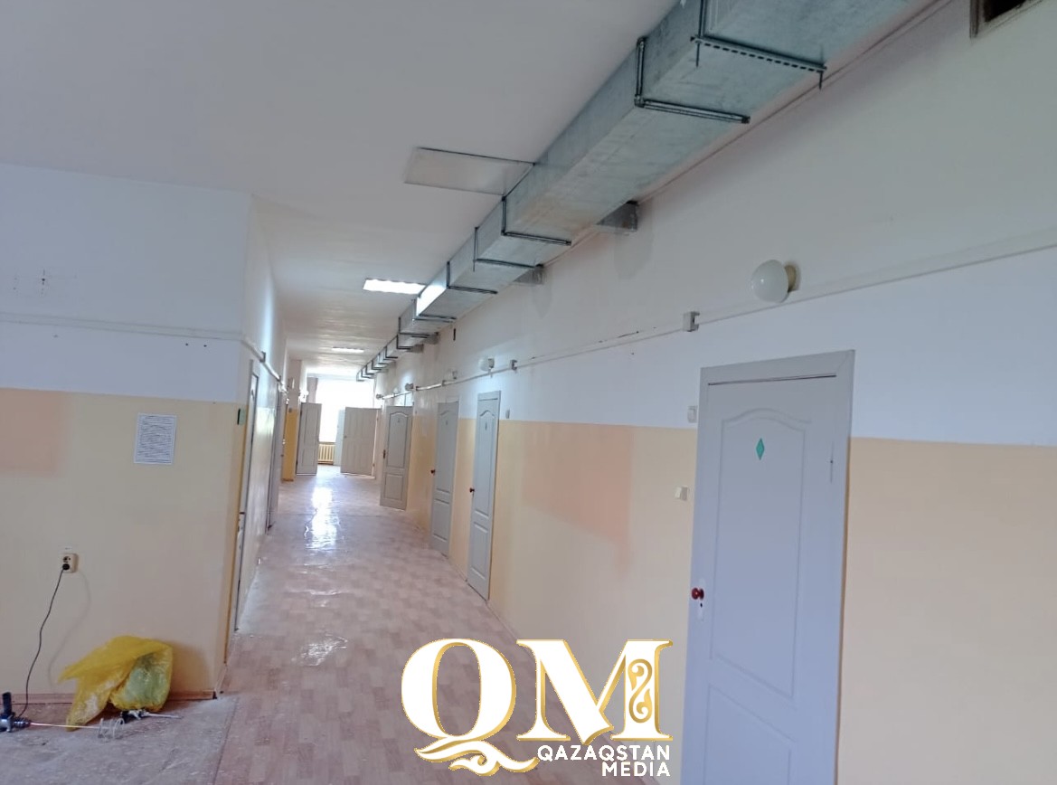 Жамбыл аудандық ауруханасынның желдету жүйесі жаңартылып жатыр