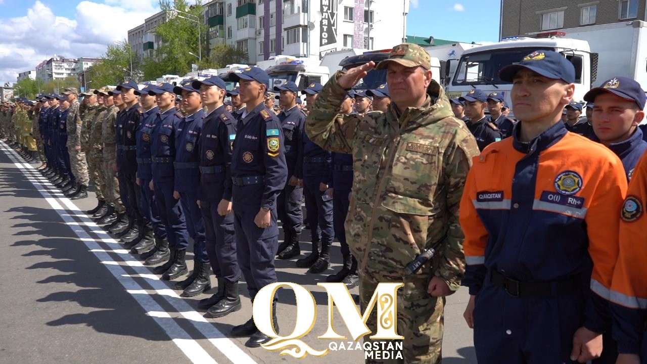 Петропавлға су тасқынымен күреске көмекке келген  құтқарушылар мен әскери қызметкерлер үйлеріне оралды