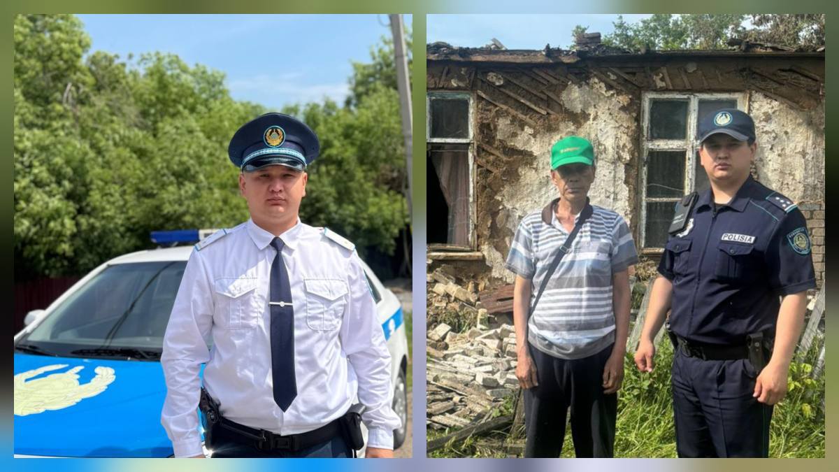 СҚО-да учаскелік инспектор тұрғынды өрттен құтқарды