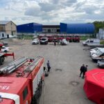 Петропавлда металл контейнер мен қойма өртенді