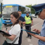 Дизель отынымен жүретін автобустар тексеріліп жатыр