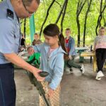 Как расследуют преступления, полицейские показали школьникам в детском лагере СКО
