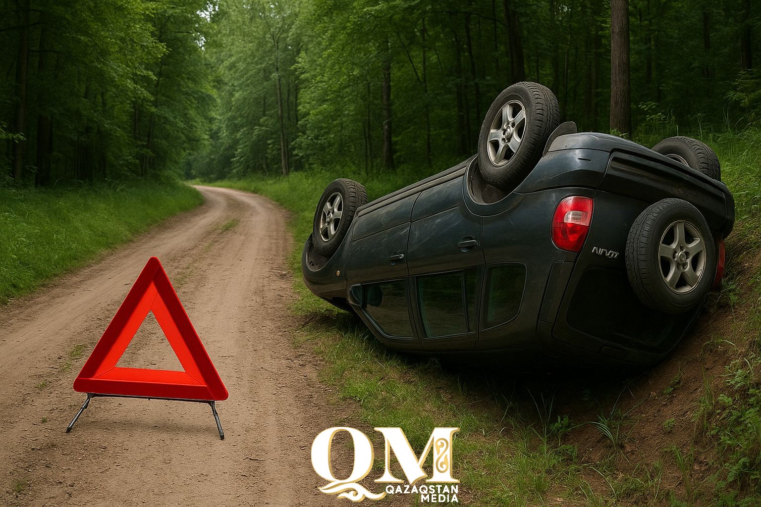 Жуткая авария. Водитель погиб, двое пассажиров пострадали в ДТП в Айыртауском районе СКО