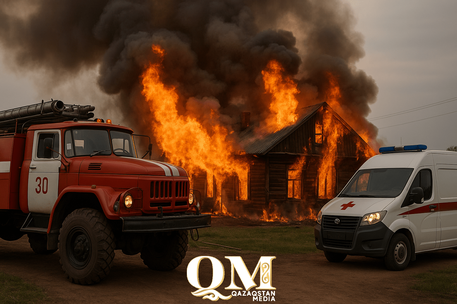 Полтавкадағы өрт: үш адам өлімі бойынша қылмыстық іс қозғалды