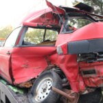 В Петропавловске показали искореженные автомобили, чтобы напомнить о цене нарушений ПДД